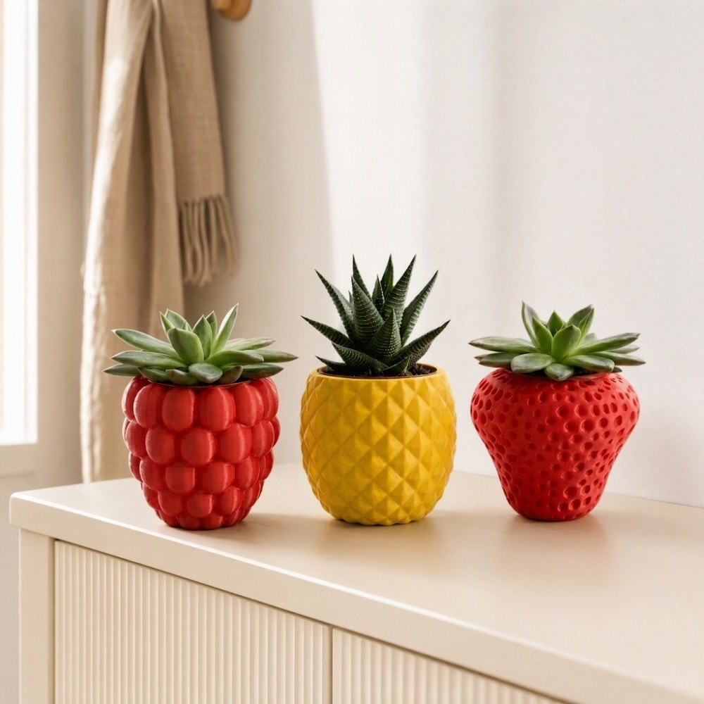 Plastic Fruit Flower Pot 3D Pr - đánh giá và giá Echeveria Succulent